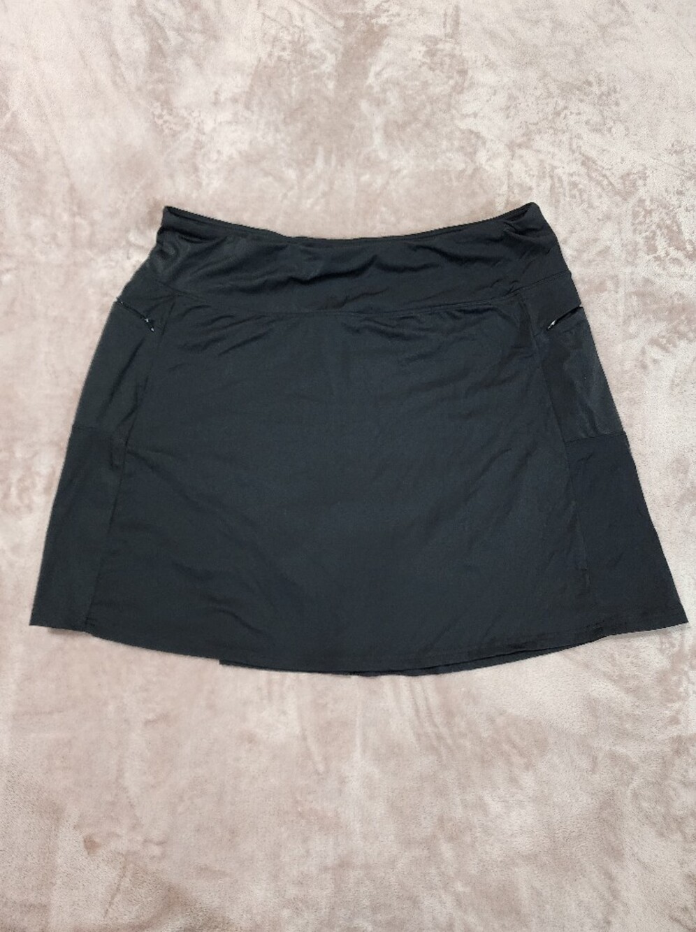 Womens Athletic Skort With 3 Zipper Pockets